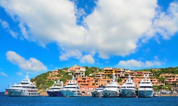 Superyacht charters at anchor in the South of France