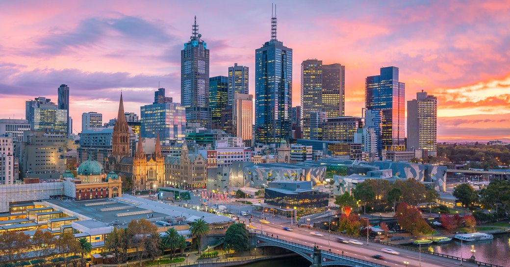 Sunrise over Melbourne