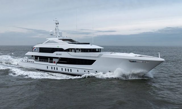 Sea trials commence for Heesen's 55M Steel Superyacht IRIS BLUE